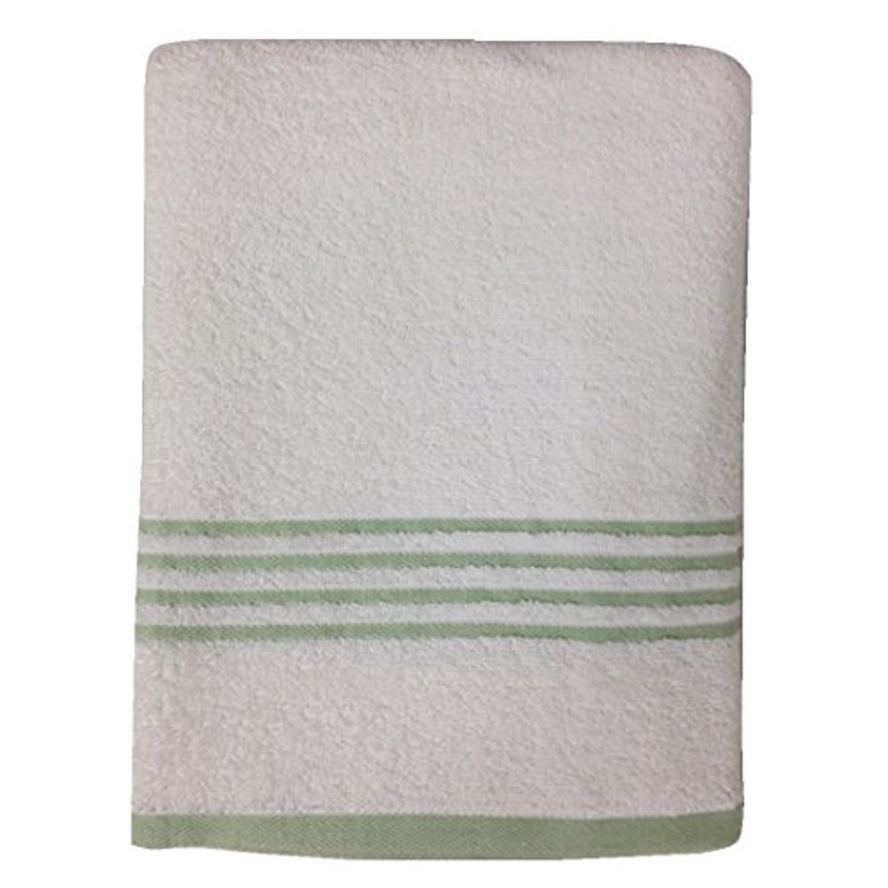 Metro 100 Cotton 6piece Stripe Bath Towel Set (Green)