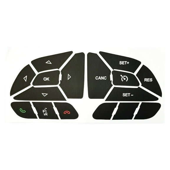 1 Set Steering Wheel Button Repair Decals Stickers For Dodge Charger 2016 - 2022