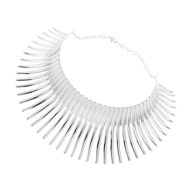 Collier Déclaration pour Femmes Collier Ras du Cou Bavoir Collier Bijou de Mode Collier Déclaration Argent