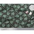 thumbnail image 3 of Soimoi Black Cotton Duck Fabric Leaves & Rose Floral Print Fabric by the Yard 42 Inch Wide, 3 of 3
