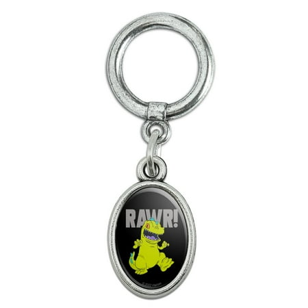 Rugrats Reptar Rawr! Shoe Sneaker Shoelace Oval Charm Jewelry