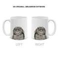thumbnail image 3 of WIRESTER 11 Oz Ceramic Tea Cup Coffee Mug With Handgrip for Gifts, Floppy Ears Grey Bunny Rabbit, 3 of 8