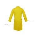 thumbnail image 3 of Panda Uniform by HeedFit Unisex 40" Medical Lab Coat – 12XL Yellow, 3 of 4