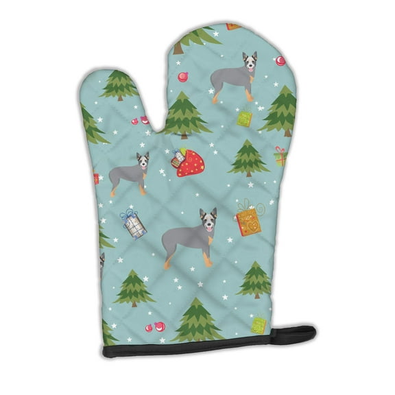 Christmas Australian Cattle Dog Oven Mitt