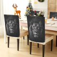 thumbnail image 3 of Decorative Chair Back Cover One Size x6 Chair Cover Dining Chair Slipcovers Chair Back Decoration Festival Chair Decoration Beautiful Tiled Lion, 3 of 6