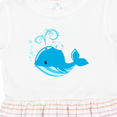 thumbnail image 4 of Inktastic Cute Blue Whale in Nautical Hat Girls Toddler Dress, 4 of 5