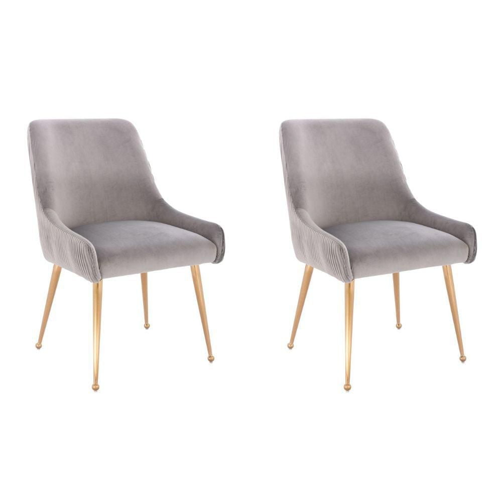 Take Me Home Henry III Dining Chair Set of 2 – Elegant Velvet Dining Accent Chairs for Perfect for Modern Dining Spaces