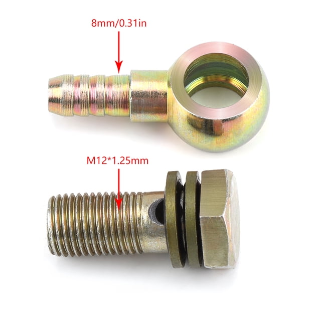 Accesorio para sistema de enfriamiento de aceite, par de tornillos con núcleo de enfriador de aceite M12 * Tapón de enfriador de aceite Fabricado para durar