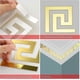 thumbnail image 3 of 30 hojas de pegatinas de espejo DIY, pegatinas de pared adhesivas removibles para decoración de fondo de dormitorio, sala de estar, arte del hogar (patrón geométrico griego), 3 of 5