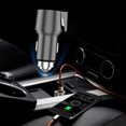 thumbnail image 1 of Puntoco Cargador de coche Carga súper rápida Teléfono móvil Enchufe de conversión USB Seguridad del automóvil Martillo Luz indicadora LED Material metálico Disipa el calor rápidamente, 1 of 9
