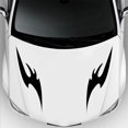 thumbnail image 2 of Car Hood Decal Sticker DBS012 Universal Hood Racing Body Side Vinyl Modified Stripe Exterior Decoration Decal Black, 2 of 5