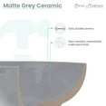 thumbnail image 6 of Claire 20"  Rectangle Ceramic Vessel Sink in Matte Grey, 6 of 13