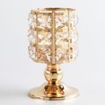 thumbnail image 2 of Candelabro de cristal moderno dorado S Sunnimix palitos de vela, 2 of 7