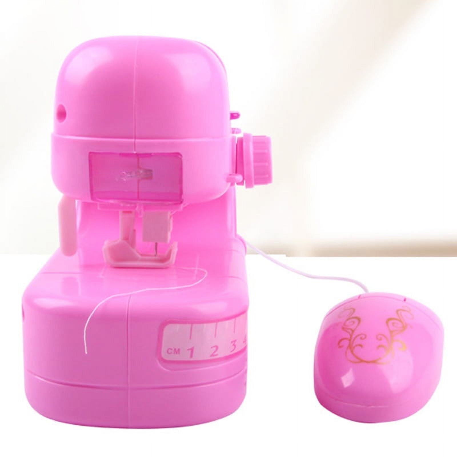 Mini Electric Sewing Machine Pretend Play Toy for Kids Children Birthday Educational Toy