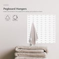 thumbnail image 3 of HLONK Peg Board Hooks for Hanging Pegboards Locking Display Tool Plastic White 10 Pcs, 3 of 6