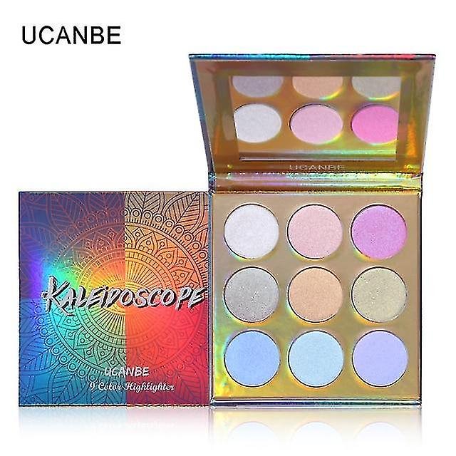 Paleta de sombras de ojos HUOGUO Duochrome Laser Polarizada 9x2.5g