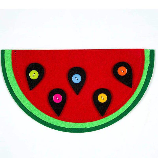 Kids DIY Cartoon Animal 3D Foam Sticker Puzzle Handmade Early Learning Educational Toys For Children Craft Gift, Watermelon