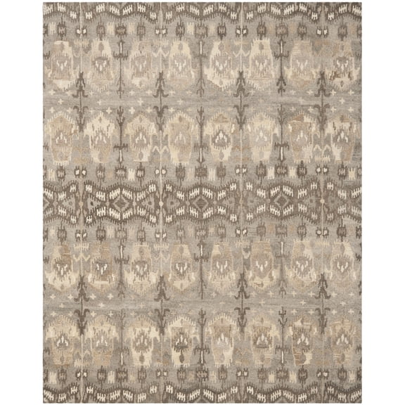 SAFAVIEH Wyndham Ainsley Floral Wool Area Rug, Natural/Multi, 9' x 12'