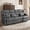 Gray, variant on ROOMARK 4-Seater Manual Recliner Sofa with Console, Leathaire Reclining Sofa with Bluetooth Speaker, Hidden Storage & Phone Holders, Home Theater Loveseat for Living Room, Blue