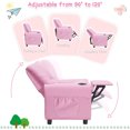 thumbnail image 6 of Alwalue Children Recliner Chair with Cup Holder Recliner for Toddler Child Furniture for Baby Girls Age 1-4 - Sweet Pink, 6 of 7