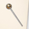 thumbnail image 4 of Panda sunflowers Silver Lace-Edged Bookmark - Gift for Readers and Book Lovers, 4 of 5