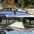 thumbnail image 6 of Shark Fin Antenna Cover for Car, Automotive Top Roof Aerials AM/FM Radio Signal Base, Vehicle Shark Fin Shape Cover with Adhesive Tape, Car Accessories Universal for Most Sedan, SUV, Van, 6 of 12