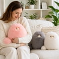 thumbnail image 4 of Stuffed Animal Fluffy Long-Haired Persian Cat Plush Toy 1 Piece Soft Cream White Cuddly Plush Doll for Kids Bedroom Decoration Cute Collectible Plush Gift for Cat Lovers and Birthday, 4 of 6