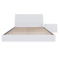 thumbnail image 2 of Nexera Porter 3-Piece Floating Platform Bedroom Set, White, Double, 2 of 7