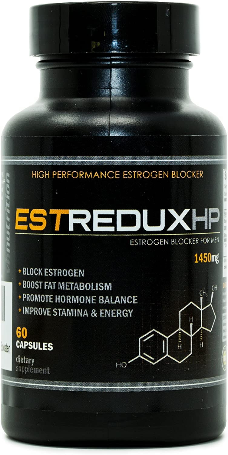 VH Nutrition EstreduxHP Estrogen Blocker for Men | Aromatase Inhibitor, Anti Estrogen Pills | Adaptogen Supplement | Boost Male Performance - 60 Capsules