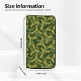 thumbnail image 2 of Leather Thin Slim Wallets for Women Men - Elk moose armygreen Camouflage Clutch Card Wallet for Women Men with Zipper, 2 of 7