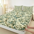 thumbnail image 3 of Manfei Floral Blossoms Birds Girl 4pcs Bed Sheets,Chic Flowers King Sheets,Retro Vintage Super Cozy Sheet Set,Luxury Bedroom Decor, 3 of 7