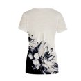 thumbnail image 5 of Idoravan Womens Plus Tops Clearance Women Casual Slimming Draw Back Printed Short Sleeves V-Neck Lace Blouse Tops, 5 of 5