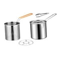 thumbnail image 2 of Deep Frying Pot with Lids with Basket Japanese Tempura Frying Pot Kitchen Frying with pot rack, 2 of 9