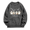 thumbnail image 5 of MYAOYI Womens Halloween Sweatshirt Tis The Season Ghost Graphic Pullover, 5 of 5