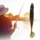thumbnail image 2 of 6g/10cm Green Black Lures Soft Fishing Artificial Lure Bait False Bait T-tail Soft Bait Soft Fish Lead Head Hook Bait Combo, 2 of 5