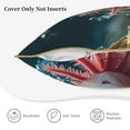 thumbnail image 3 of KLL Bubbles Axolotl Fantasy Decorative Throw Pillow Covers Velvet Soft for Couch Sofa Bedroom Living Room Outdoor (No pillow core)- 16"x16", 3 of 5