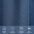 thumbnail image 5 of Elegant Comfort Privacy Window Treatment, Blackout Energy-Saving Panels for Bedroom, Living Room, and Office, (Set of 2) 54" X 63", Navy Blue, 5 of 7