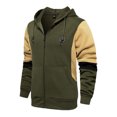 thumbnail image 2 of WREESH Fashion Jacket Men'S Color Blocking Hooded Sports Zipper Pocket Cardigan Long Sleeve Hooded Casual Outwear Olive Green, 2 of 6