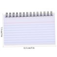 thumbnail image 2 of 4 Pack Index Cards Topboutique Flash Cards with Waterproof Covers Helical Bound Revision Cards Lined Notecards Ruled Flashcards Note Taking Paper for Learning,White,3*5 in,Total 200 Sheets, 2 of 8