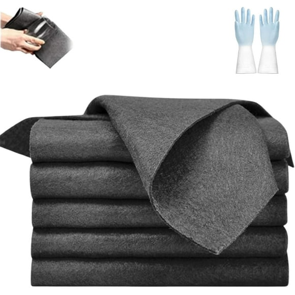 Thickened Magic Cleaning Cloth, 2025 New Streak Free Reusable Microfiber Rag, Super Absorbent Car Window Rag, Upgraded Thickened Magic Cleaning Cloth for Home, Car
