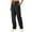 Black, variant on Ktyne Womens Scrub Pants Ultra Soft Stretchy Scrub Bottoms Anti-Wrinkle Slim Fit Cargo Scrub Pants with Pockets Casual Drawstring Lounge Wear Black S