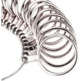 thumbnail image 2 of PHYHOO Stainless Steel Finger Ring Sizer Measuring Ring Tool, Size 1-13 with Half Size, 27 Pcs, 2 of 8