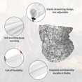 thumbnail image 3 of Neck Gaiter Face Cover Scarf, Silver Glitter Soft Face Sun Mask Cover Scarf Headband Cooling Sweat Absorbing Bandanas Hiking Cycling Running, 3 of 7