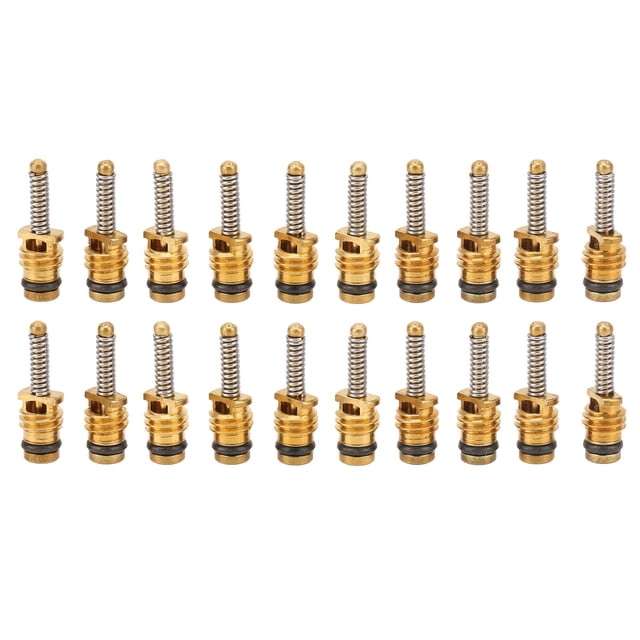 20Pcs Car Air Conditioning Valve Core Copper High Pressure Valve Core Replacement for Ford