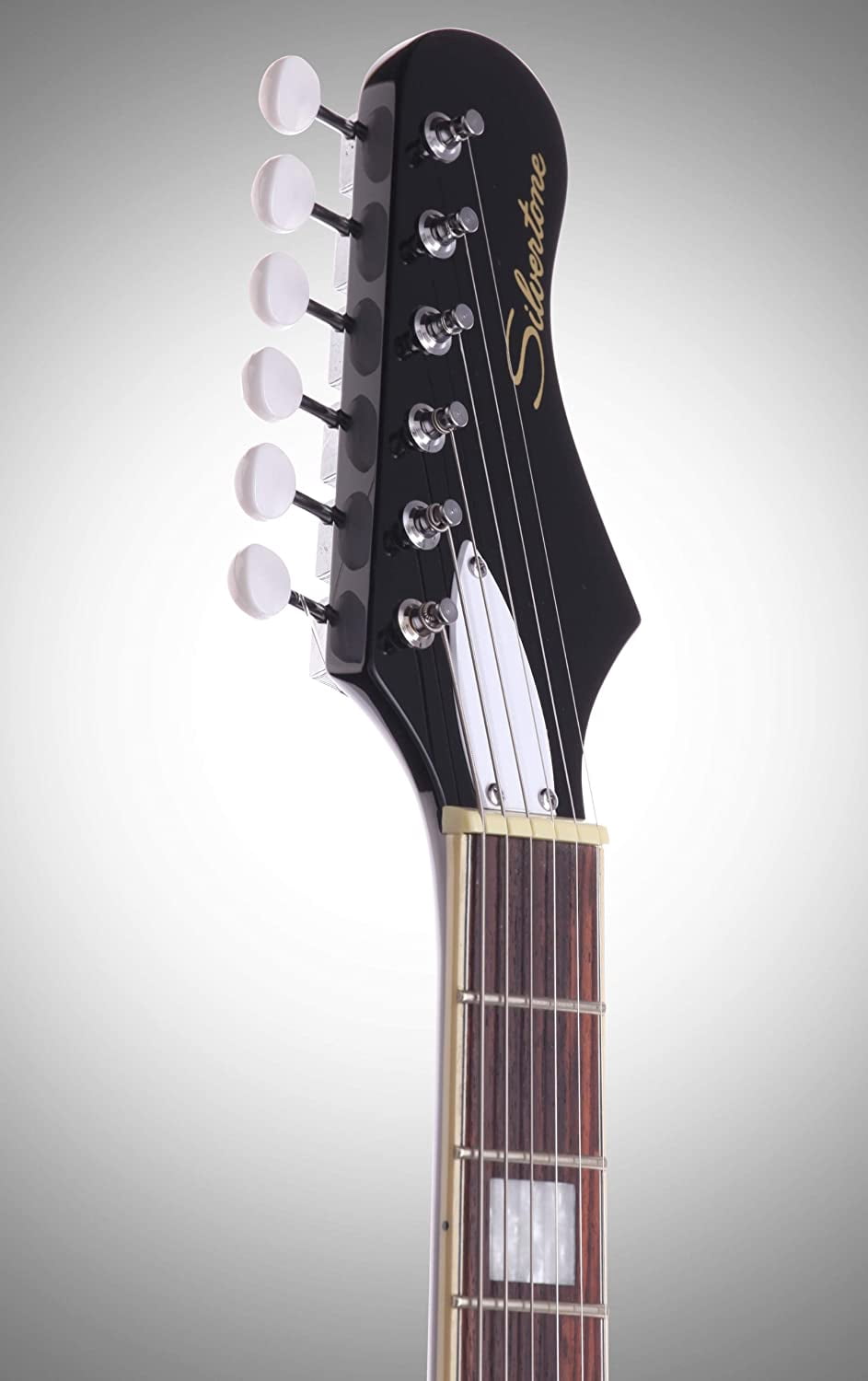 Silvertone 1478 Solidbody Electric Guitar Gloss Black