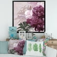 thumbnail image 3 of Designart 'Ancient Pink and Purple Flowers I' Traditional Framed Art Print, 3 of 4