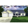 House Plan Gallery - HPG-1427 - 1,426 sq ft - 3 Bedroom - 2 Bath Small House Plans - Single Story Printed Blueprints - Simple to Build (5 Printed Sets)