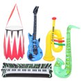 thumbnail image 1 of MasteelfCA 1 Set 5pcs PVC Children Stage Performnace Props Inflatable Guitar Props Guitar Saxophone Party Props (Random Color), 1 of 8