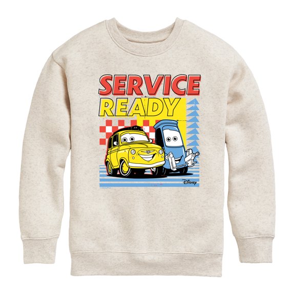 Cars - Service Ready Graphic Long Sleeve Fleece Sweatshirt