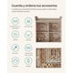 thumbnail image 4 of SONGMICS Caja de Joyas, Caja Joyero de 2 Niveles con Bandeja Extraíble, Estuche de Joyería, con 2 Cajones, Tapa de Cristal, Regalo Ideal, Estilo Moderno, Blanco Nube y Dorado Metálico, 4 of 5